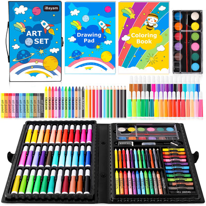 iBayam Art Supplies, 149-Pack Drawing Kit Painting Art Set Kits, Pink Box