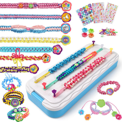 DDAI Arts and Crafts for Kids Age 8-12 Friendship Bracelet Making Kit for Girls - Best Birthday Gifts Ideas for Girl 7 9 10 11 Year Old - Popular Bracelets String Maker Toys Set
