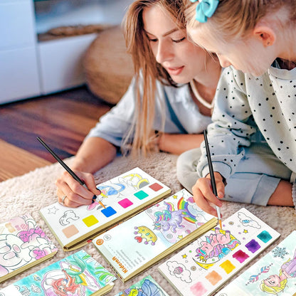 Kidcraft Paint with Water Coloring Books for Toddlers, Ocean Princess