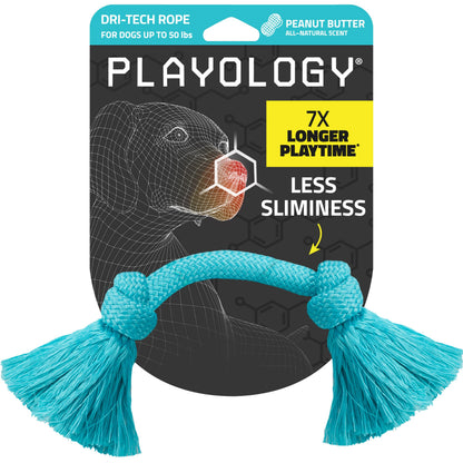 Playology Tug Rope Dog Toys for Large Dogs - Jumbo, Peanut Butter Scent