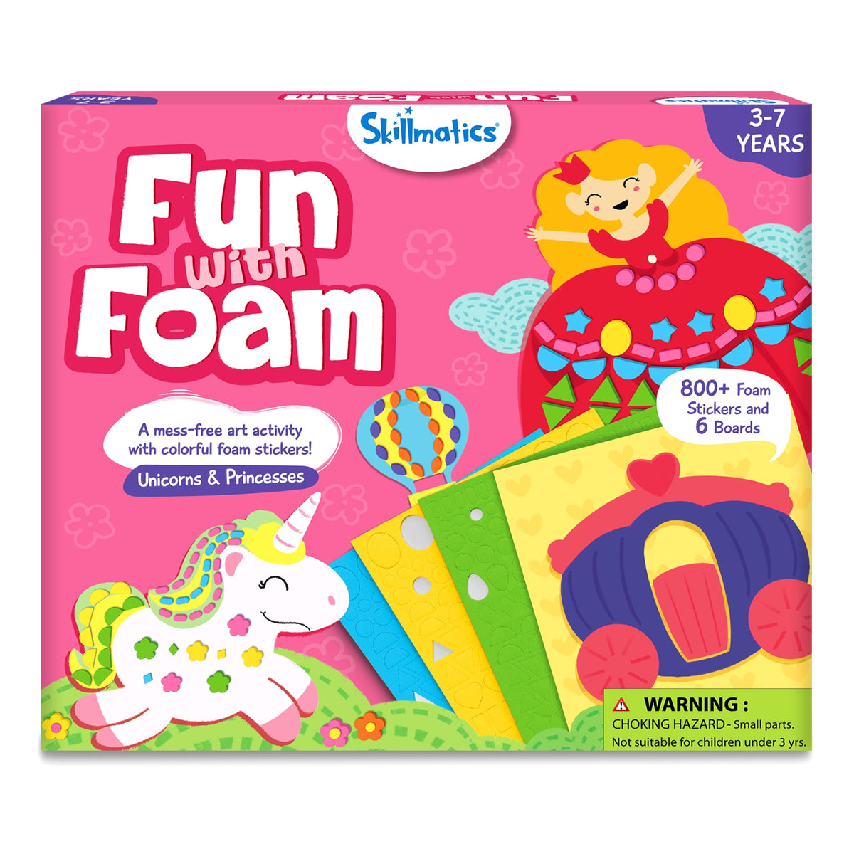 Skillmatics Fun with Foam Sticker Art – Animals, Craft Kit, Gift for Kids