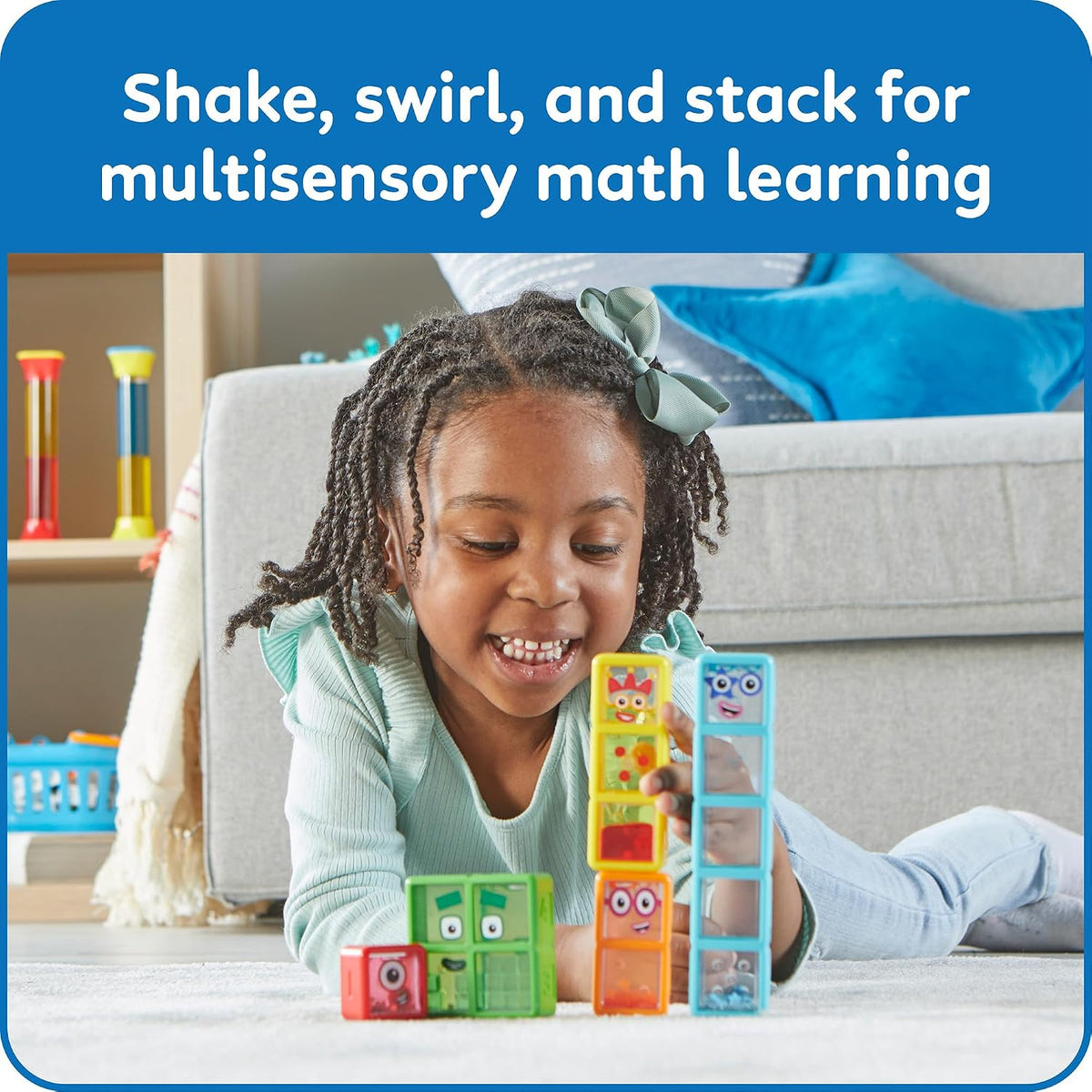 hand2mind Numberblocks One to Five Sensory Bottles, Ages 3+
