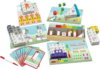 hand2mind MathLink Cubes Numberblocks 11-20 Activity Set, Ages 3+