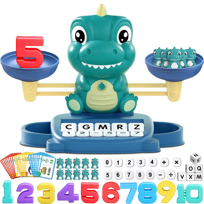 Kaodezhu Dinosaur Math Balance Toys, Montessori Toys for 3 Years Old Kids