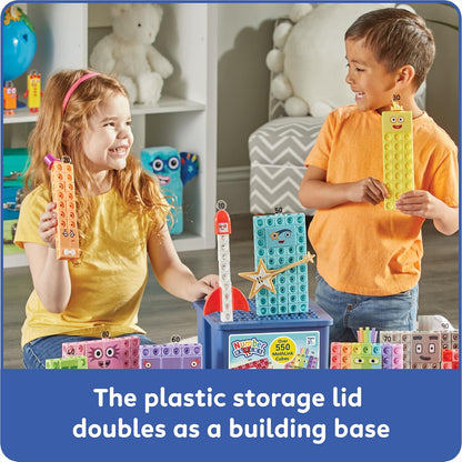 hand2mind Numberblocks Heroes with Zeroes MathLink Cubes Activity Set