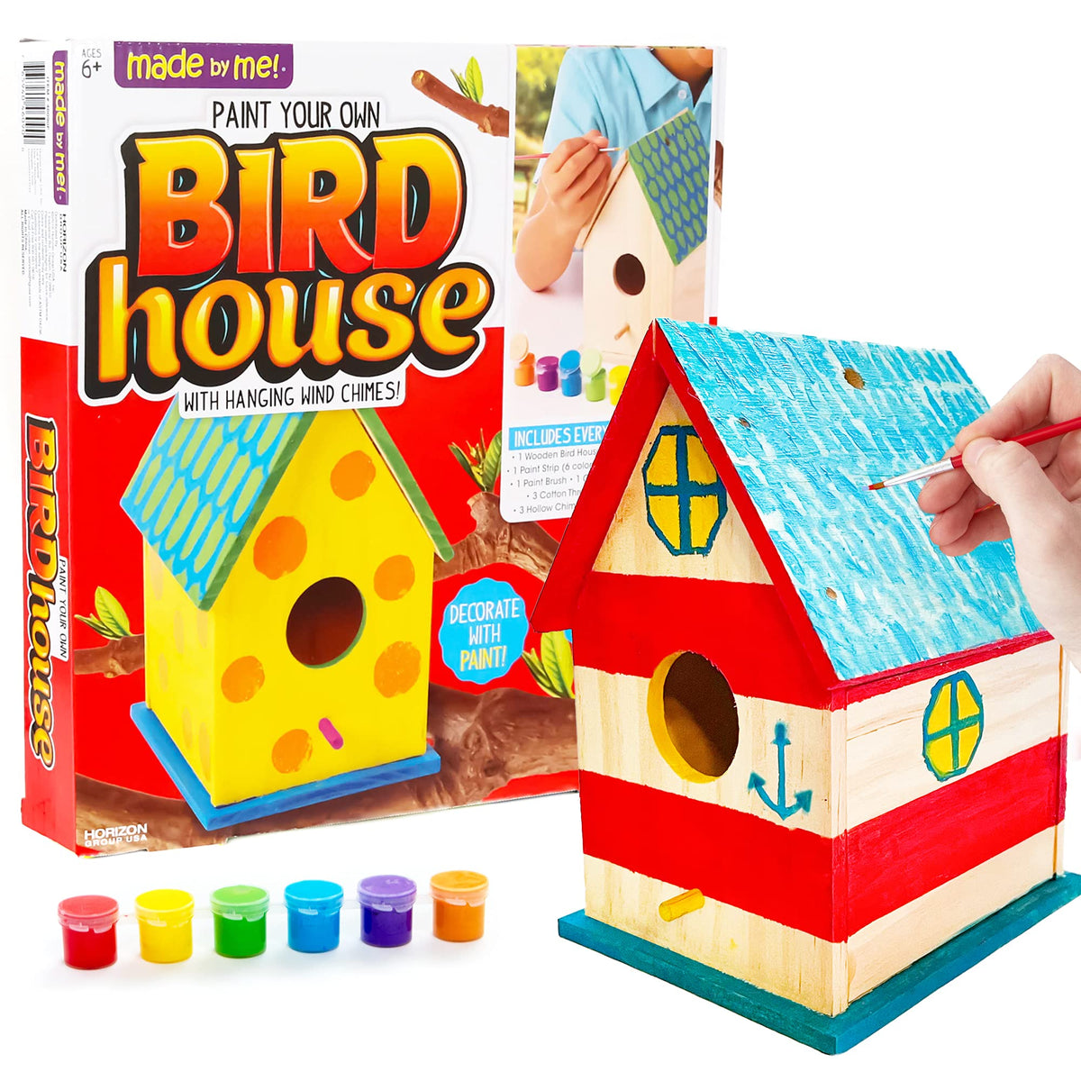Made By Me Build & Paint Your Own Wooden Toys, DIY Wood Craft Kit, Easy to Assemble, 3 Cars