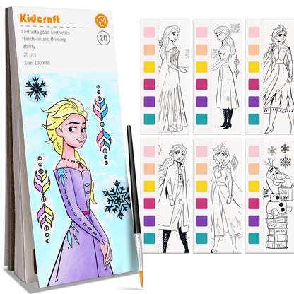 Kidcraft Paint with Water Coloring Books for Toddlers, Ocean Princess