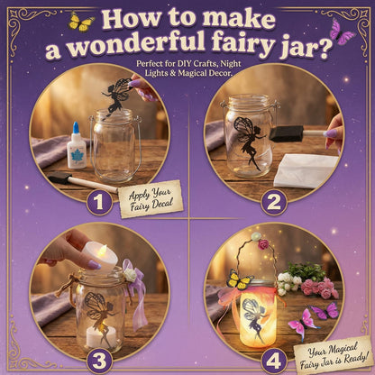 Alritz Fairy Lantern Craft Kit Mason Jar Night Light Ages 6+