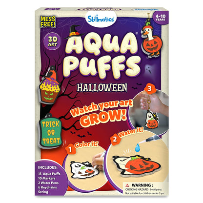 Skillmatics Aqua Puffs Animals, Art & Craft, Paint by Number, Gift for Kids