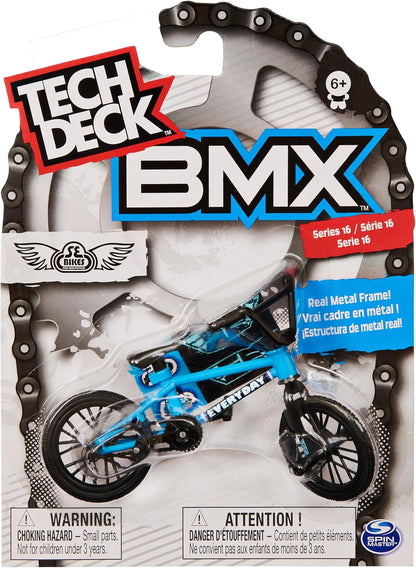 Tech Deck BMX Finger Bike Series 12-Replica Bike Real Metal Frame, Moveable Parts for Flick Tricks Games (Styles Vary)
