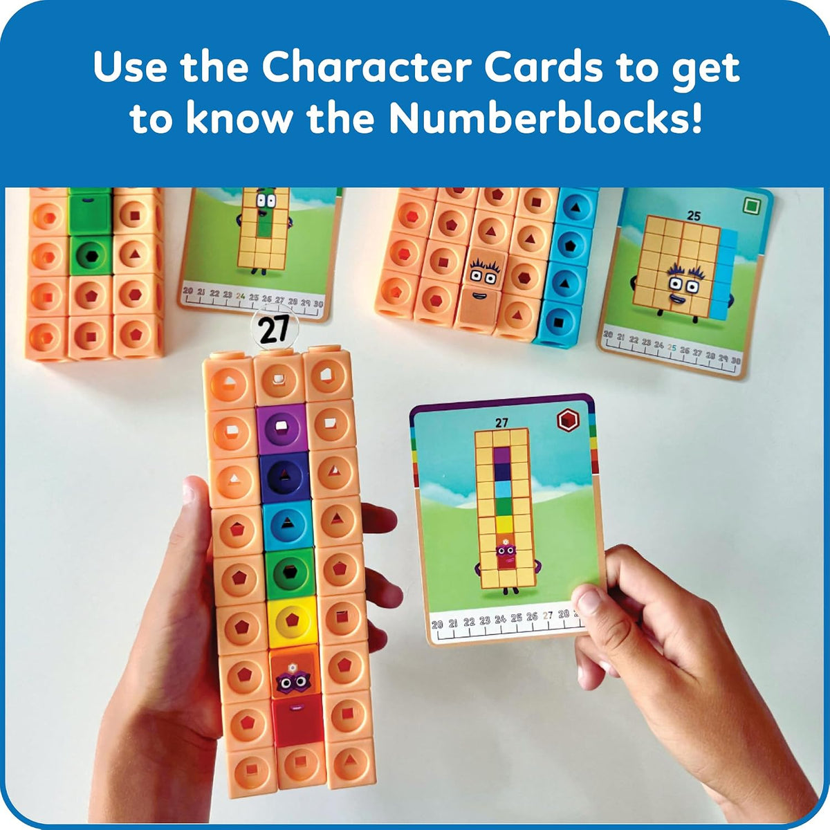 hand2mind MathLink Cubes Numberblocks 21-30 Activity Set, Ages 3+