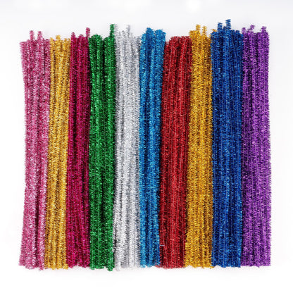 Caydo 200PCS Thick Pipe Cleaners Craft, 20 Colors Chenille Stems