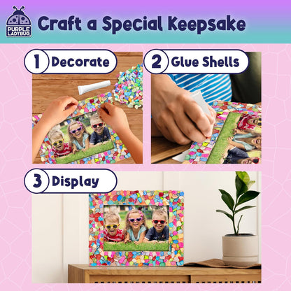 DIY Mosaic Photo Frame Craft Kit for Girls Ages 8-12 - Tween Birthday Gift