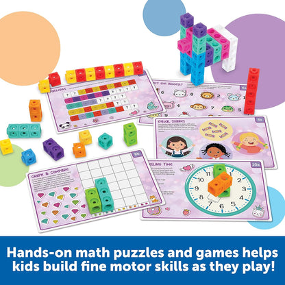Learning Resources MathLink Cubes Kindergarten Math Activity Set