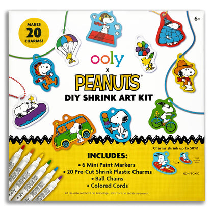Ooly DIY Shrink Art Charms Kit, 28 Pc – Fun Friends