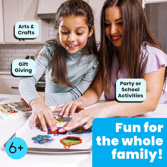 Ooly DIY Shrink Art Charms Kit, 28 Pc – Fun Friends