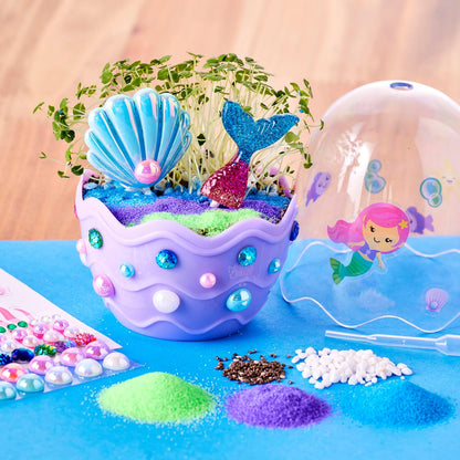 Creativity for Kids Mini Garden: Mermaid Terrarium Kit - Mermaid Gifts for Girls, Crafts and Toys, Stocking Stuffers for Kids (Ages 6+)