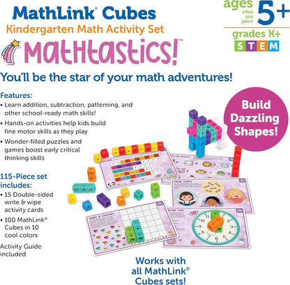 Learning Resources MathLink Cubes Kindergarten Math Activity Set