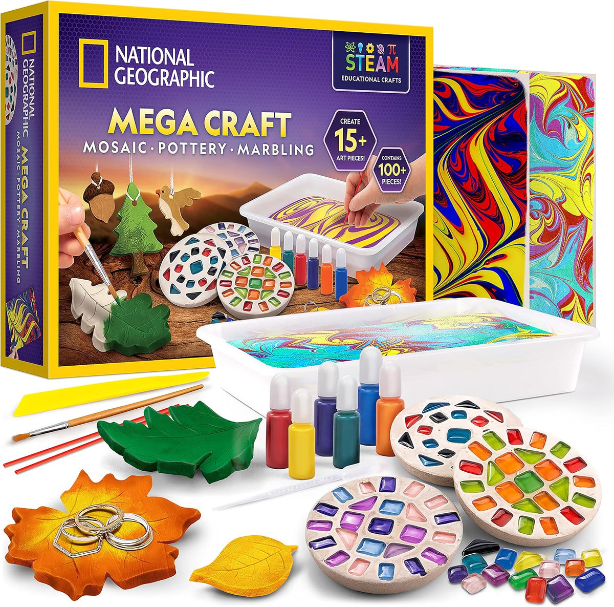 National Geographic Mega Arts and Crafts Activity Kit for Kids Ages 8-12