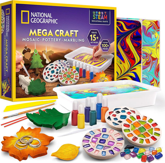 National Geographic Mega Arts and Crafts Activity Kit for Kids Ages 8-12