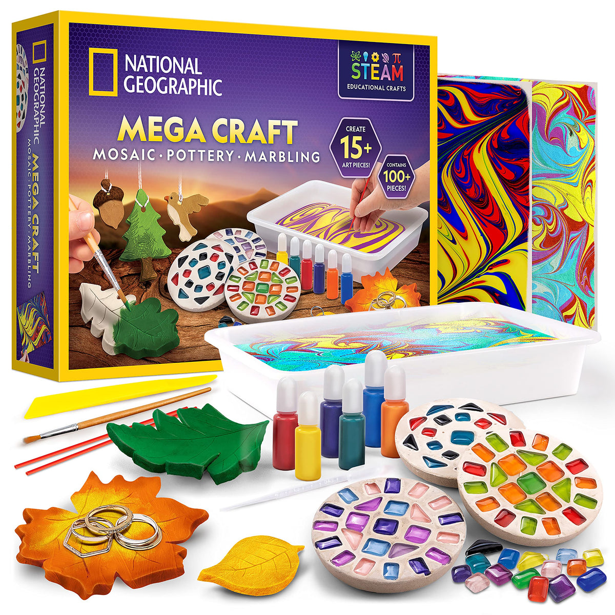 National Geographic Mega Arts and Crafts Activity Kit for Kids Ages 8-12