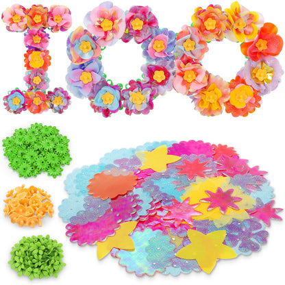 DIY Fabric Flower Bouquet Craft Kit, Educational Toy Gift Girls Toddlers 4+