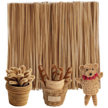 Caydo 200PCS Thick Pipe Cleaners Craft, 20 Colors Chenille Stems