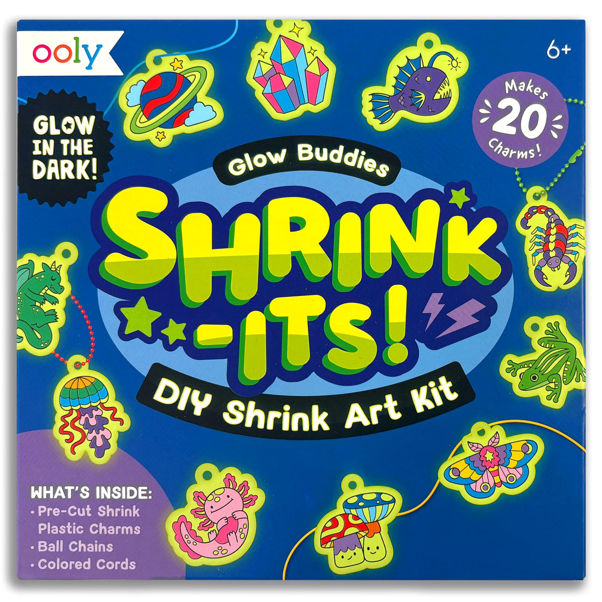 Ooly DIY Shrink Art Charms Kit, 28 Pc – Fun Friends