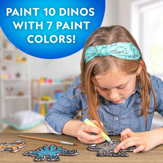 National Geographic Dinosaur Stained Glass Suncatcher Craft Kit for Kids