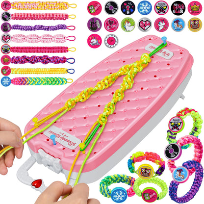 Friendship Bracelet Making Kit for Girls Ages 6-12, DIY Jewelry Craft Toy