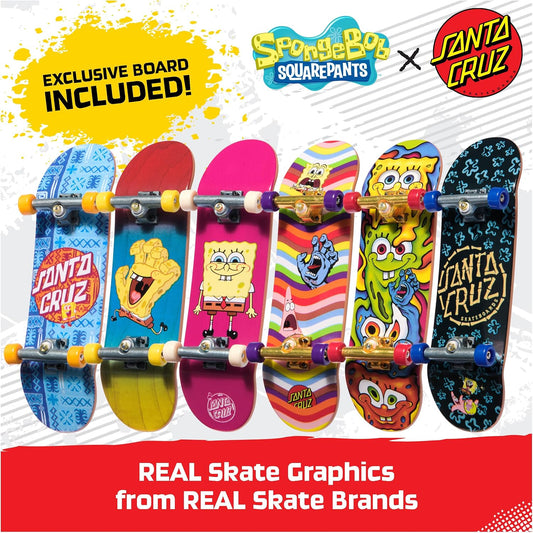 TECH DECK Spongebob Sk8shop Bonus Pack Customizable Fingerboards Set